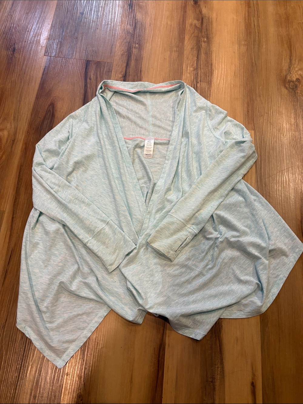 Light Blue girls  Draped Open Cardigan